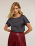 Blouse with petal sleeves image number 2