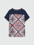 T-shirt with printed insert image number 4