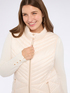 Sleeveless down jacket with hood and Sorona® Aura padding image number 4