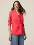 Doppelreihiger Blazer aus Crêpe-Stoff image number 0