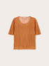 Cropped crinkle-effect sweater image number 4