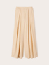 Linen blend trousers with split pleats image number 4