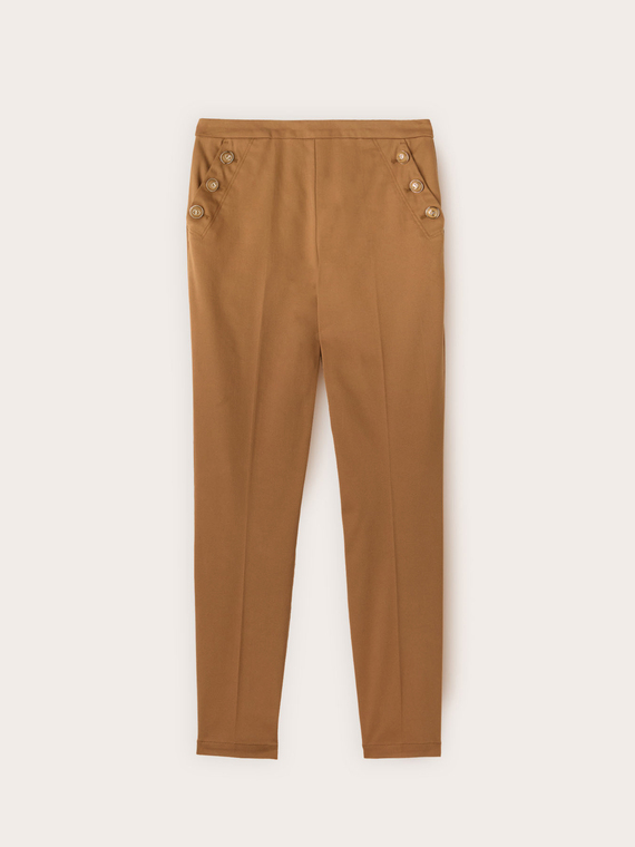 Pantaloni skinny in cotone tecnico