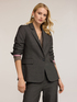 Strukturierter Blazer aus Köperbindungsgewebe mit Lurex-Mischung image number 0