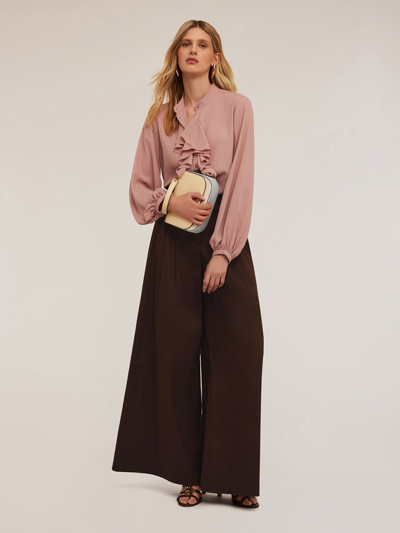 Pantaloni palazzo in cotone