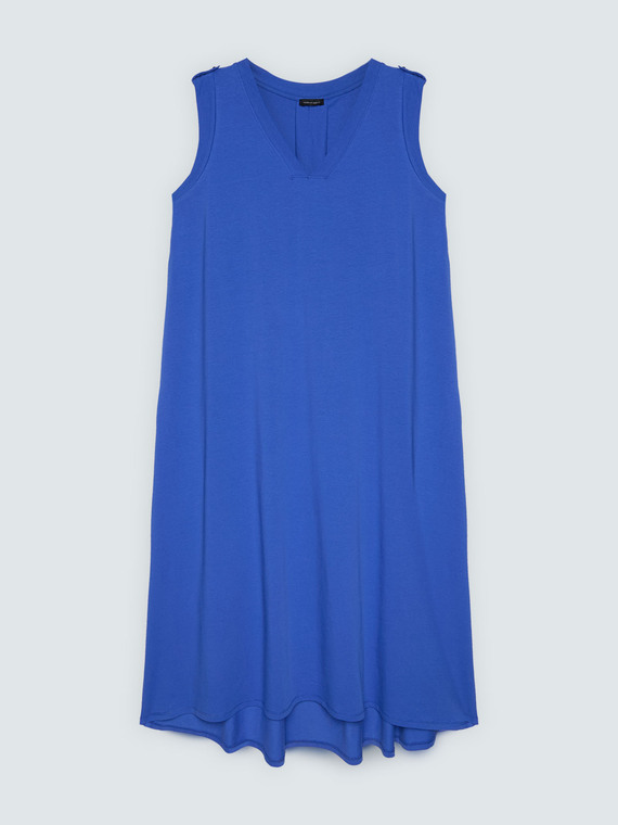 Long V-neck dress