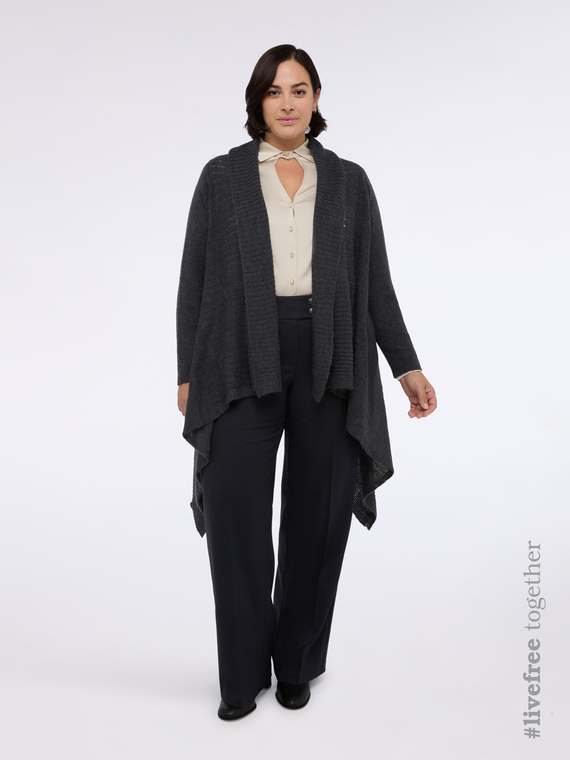 Satin shirt with cut out neckline