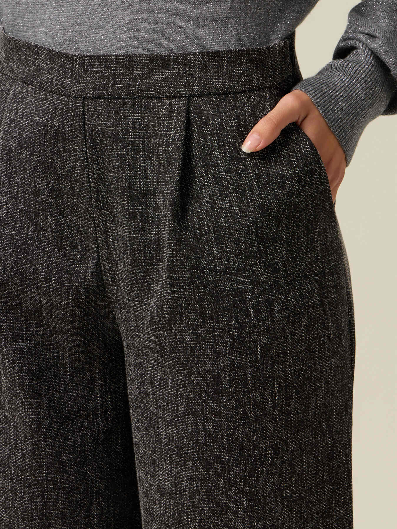 Viscose blend palazzo pants image number 2