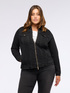 Denim jacket with zip and pockets image number 4