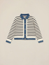 Cardigan with denim inserts image number 3
