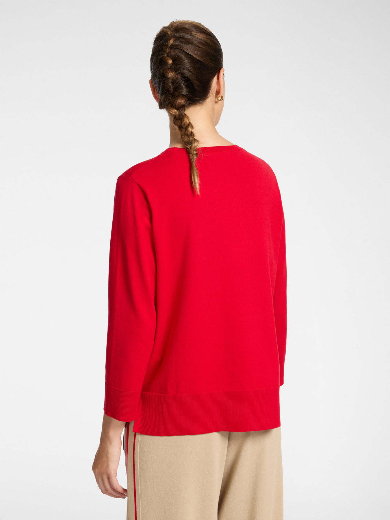 Sporty crew neck sweater image number 1