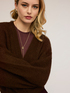 Perforated knit mohair blend cardigan image number 0