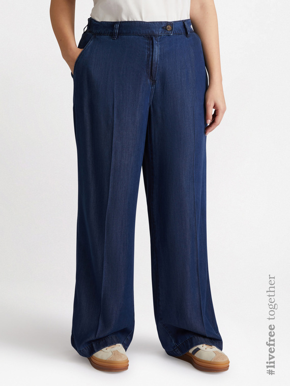 Weite Hose mit TENCEL™-Fasern