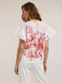 Cotton blouse with floral print image number 1