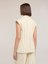 Gilet &agrave; rayures tennis The Tailoring Lab image number 1