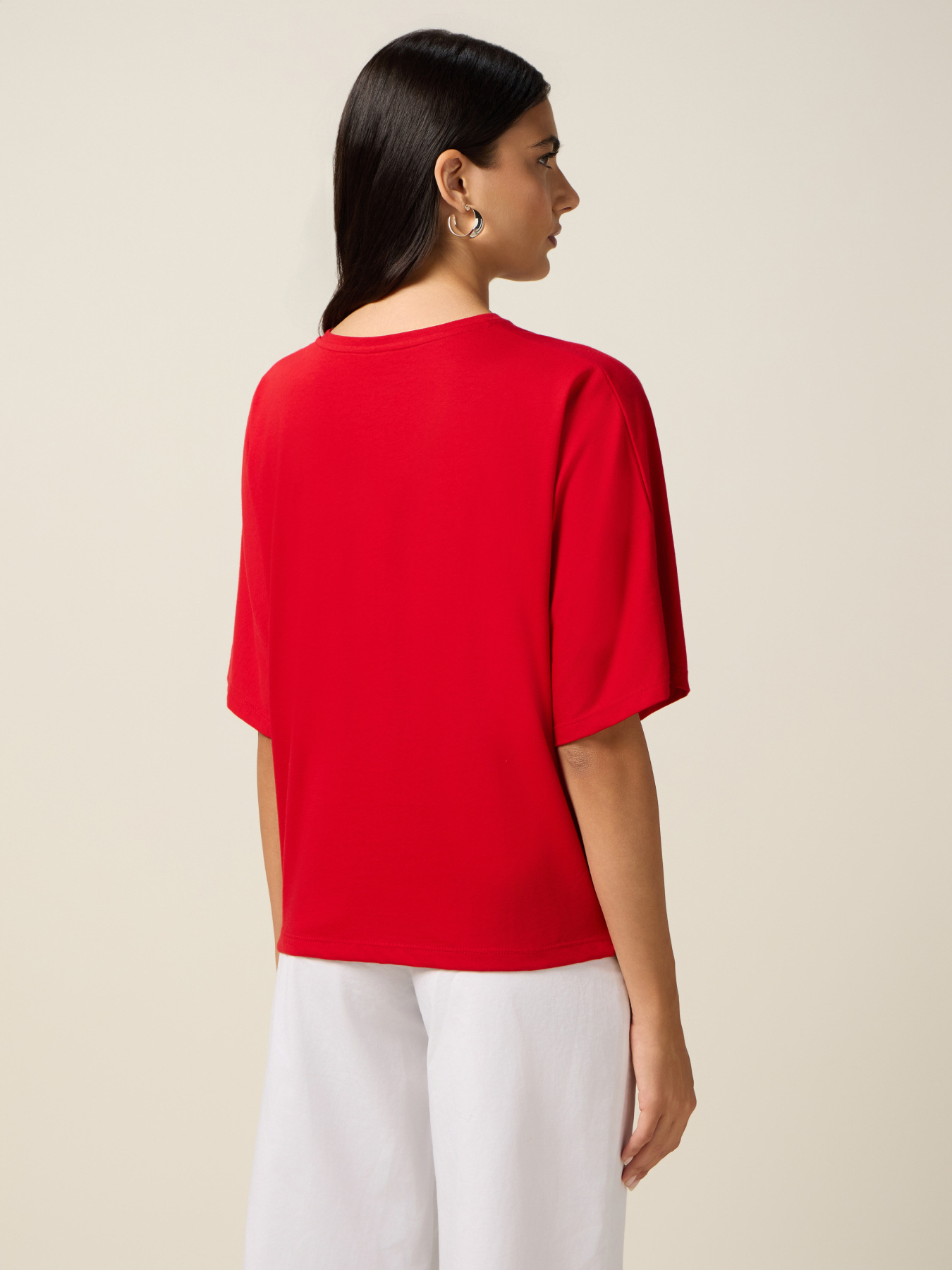 T-shirt con ricamo lettering image number 1