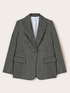 Structured single-breasted jacket in textured fabric image number 4