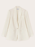 Single-breasted suit jacket in crêpe fabric image number 4