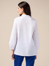 Poplin shirt with floral embroidery image number 1