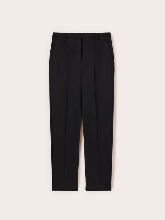Pantaloni regular con piega stirata