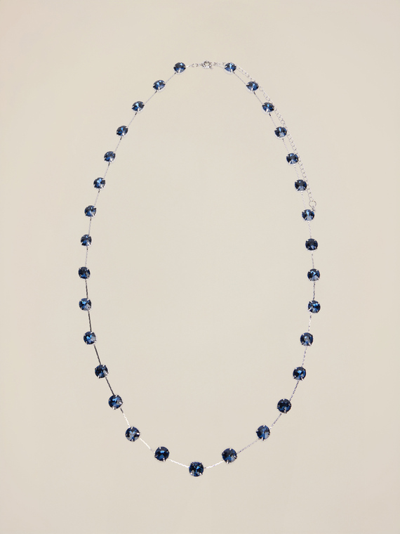 Chain belt with stones