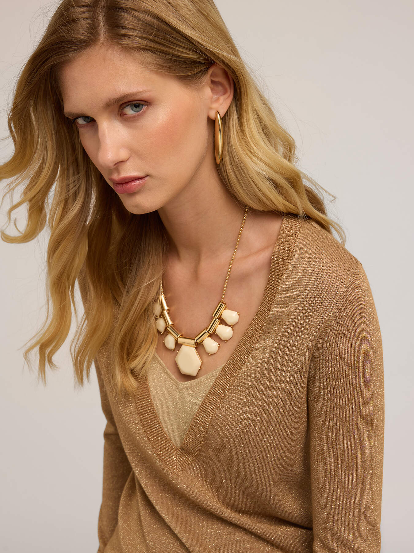 Jersey de lurex con insertos image number 3