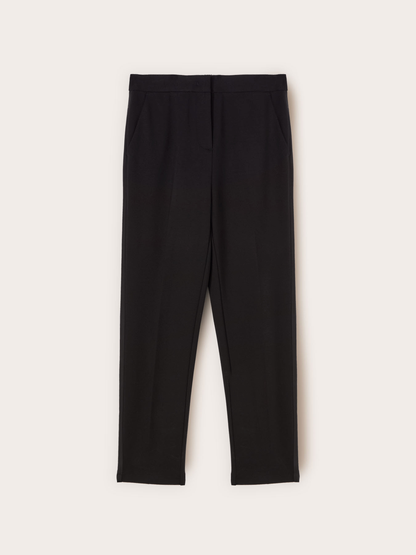 Pantalon cigarette avec bande latérale image number 4