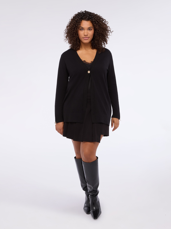Cardigan avec détails zip