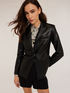 Blazer monopetto in tessuto spalmato image number 0