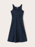 Flare dress in poplin with ajour&eacute; image number 4