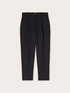Pantalon regular en lin viscose image number 3