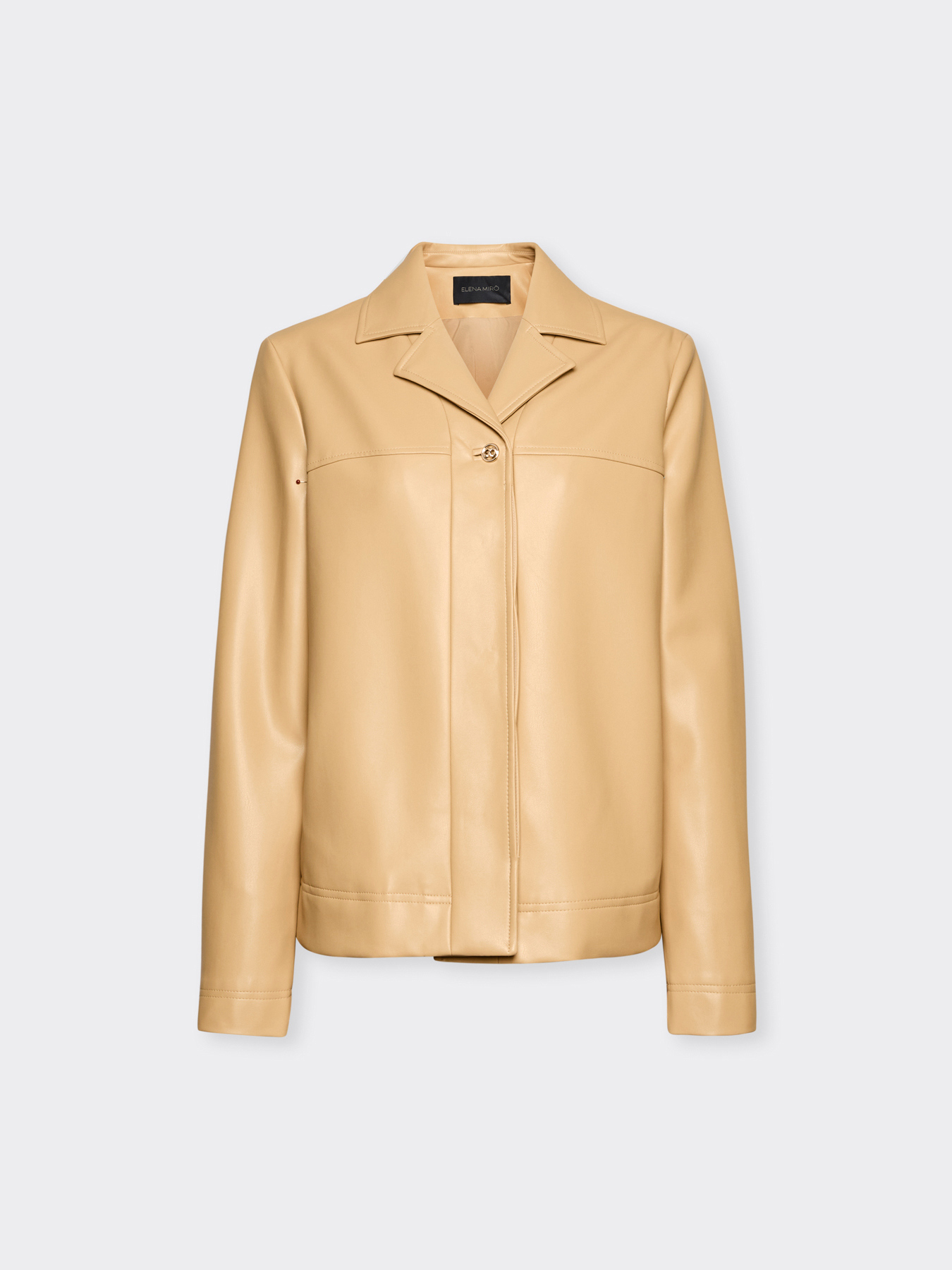 Boxy-Jacke aus beschichtetem Stoff image number 4