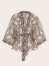 Kimono din satin cu imprimeu image number 4