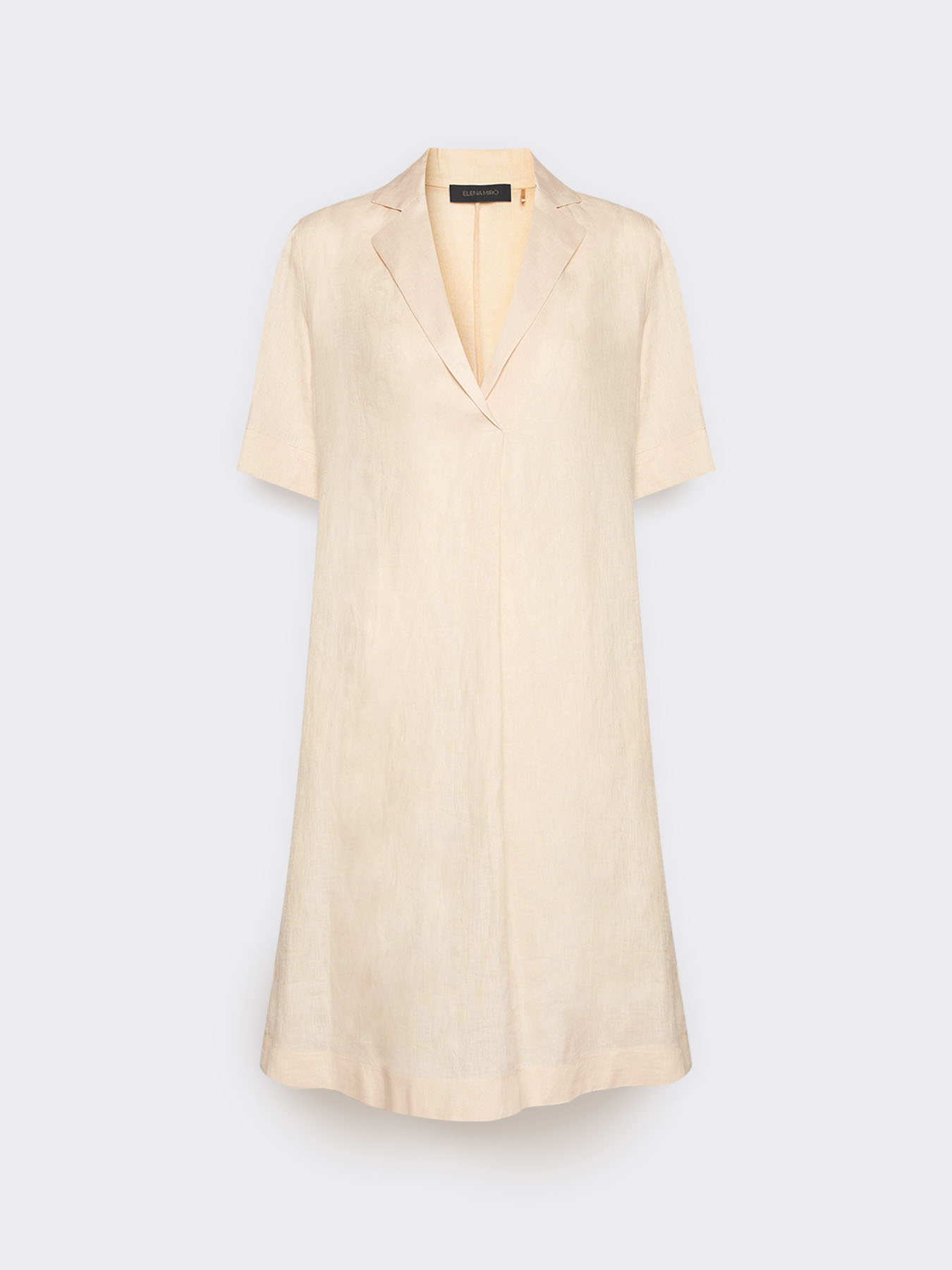 Short sleeve linen shirt dress image number 4