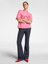 T-shirt with 'Dragonfly' lettering and embroidery image number 4