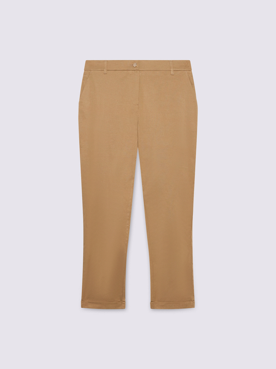 Cotton blend chino pants