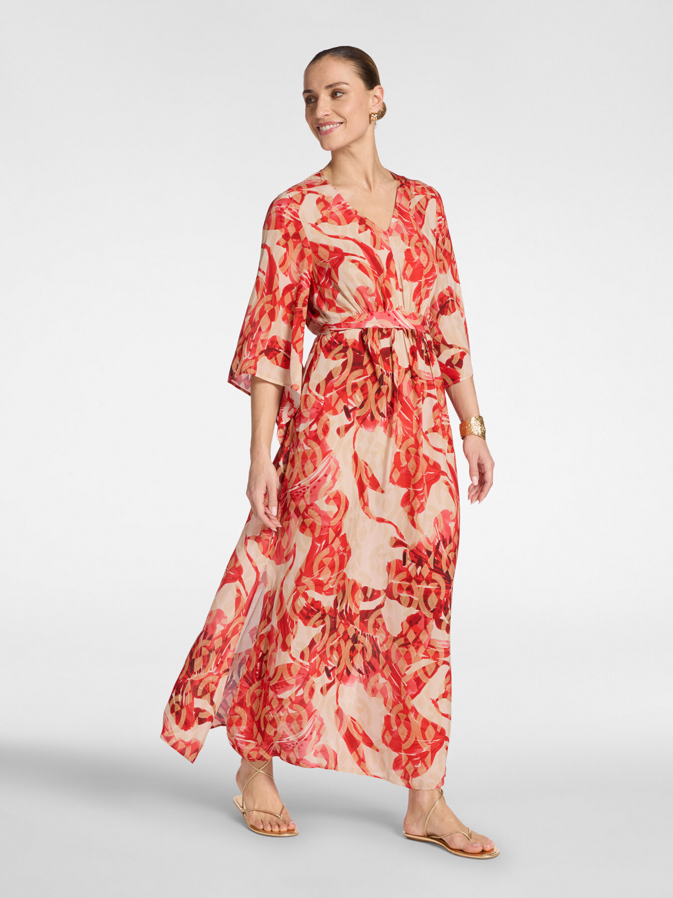 Printed long dress image number 2