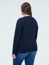 V-neck sweater in viscose blend image number 1