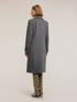 Double-breasted coat in wool blend with decorations image number 1