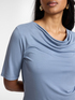T-Shirt mit Wasserfallausschnitt image number 3