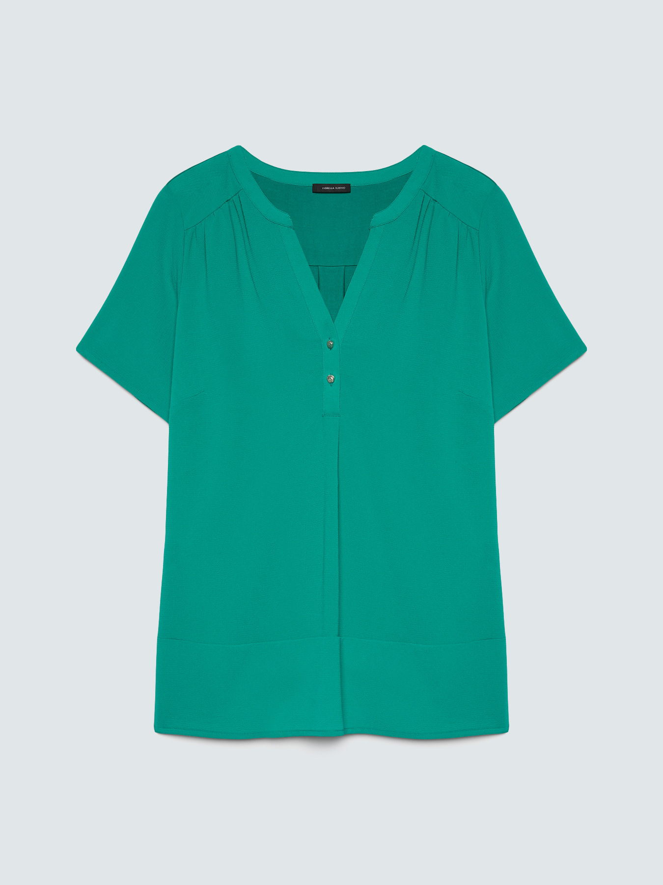 T-shirt in misto lyocell con bottoncini image number 5