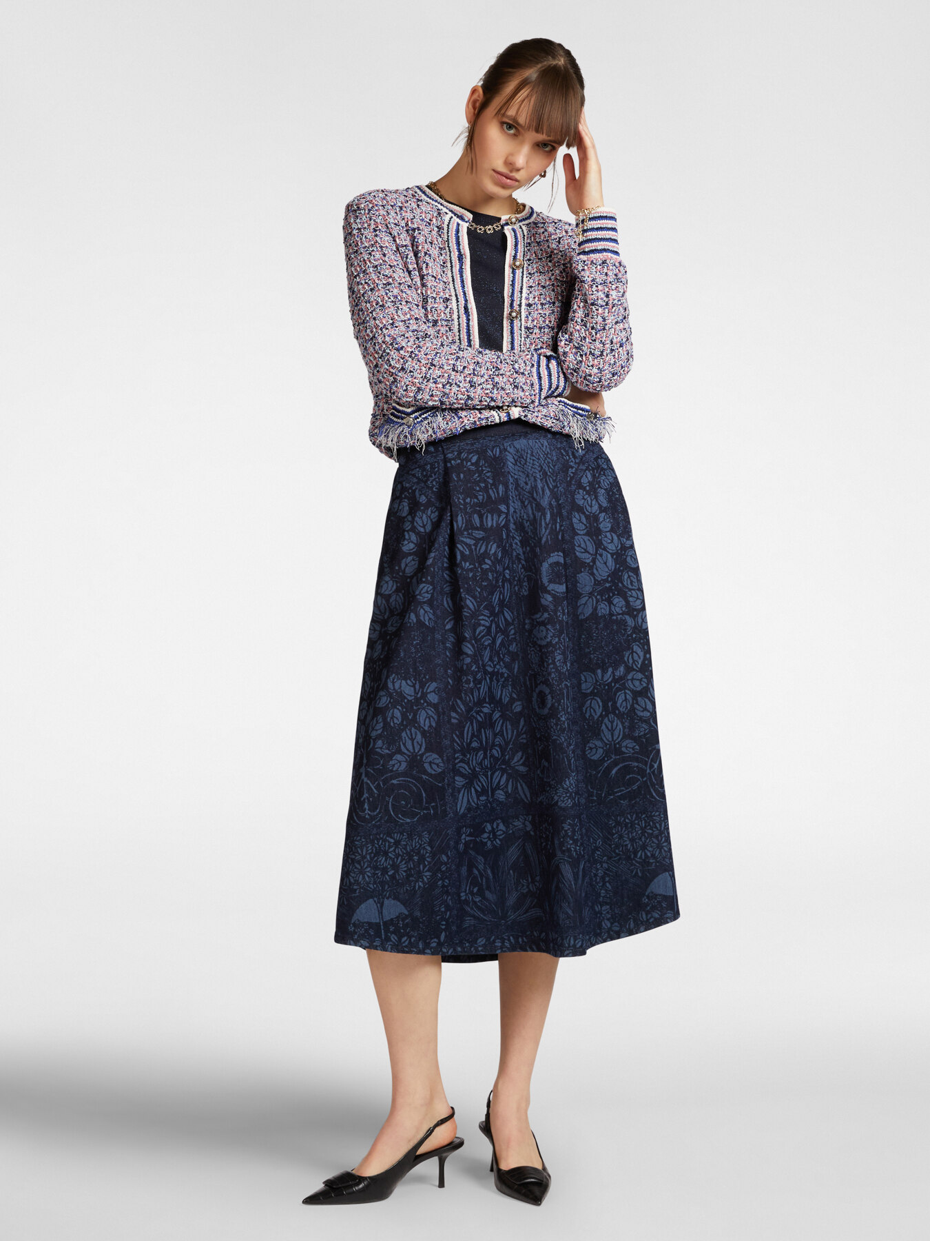 Braided knit jacket image number 0