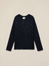 Maglia misto mohair con micro paillettes image number 4