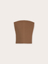 Top bustier in maglia a coste image number 4