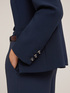 Veste de costume simple boutonnage en tissu crêpe image number 2