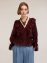 Blusa in voile con volants image number 0