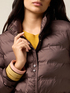 Nylon puffer jacket with high collar image number 2