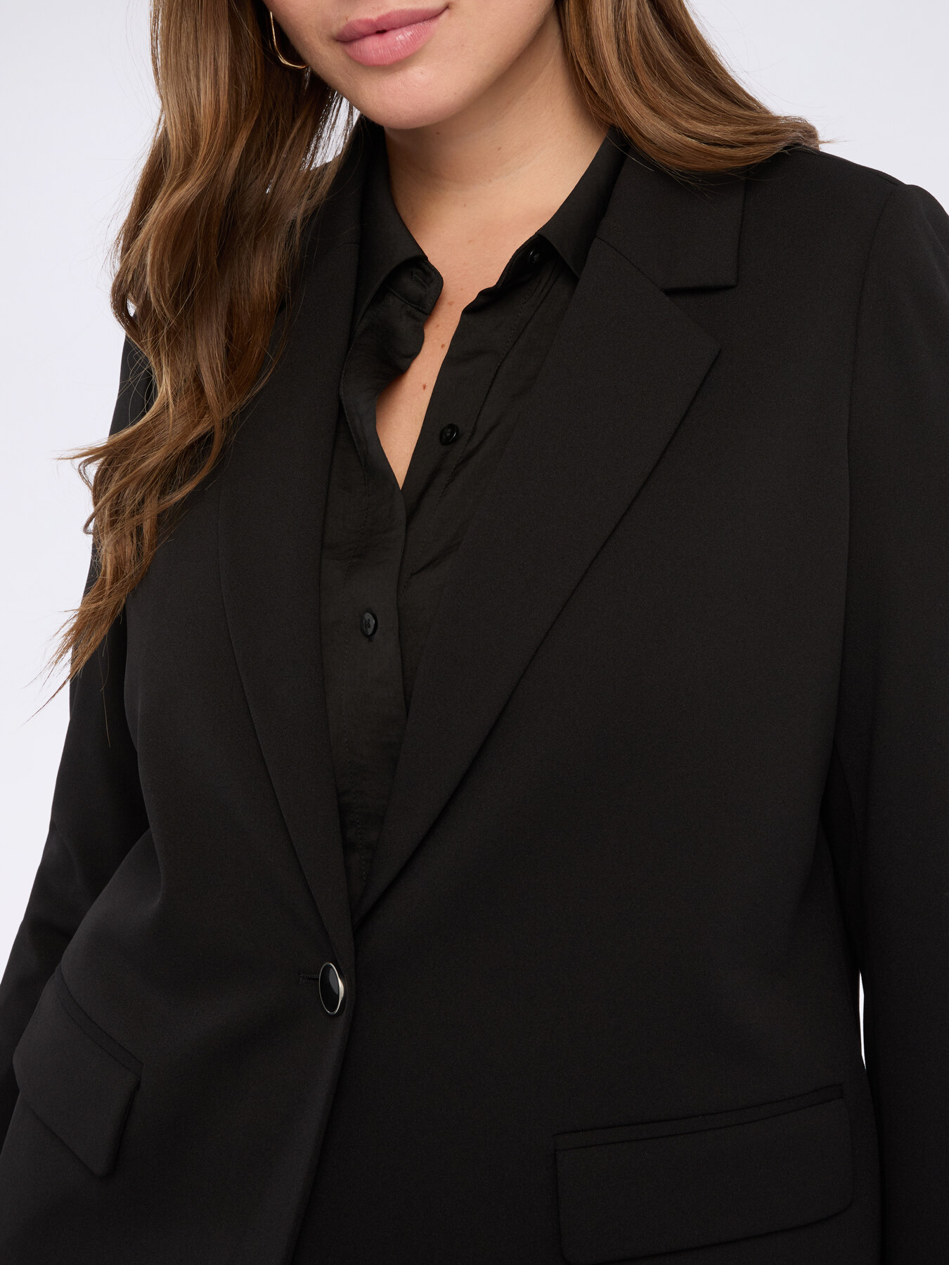 Blazer relaxed in tessuto stretch image number 5