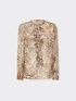 Bluse mit Animalprint und Jabot image number 4