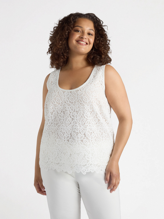 Top in pizzo macramé